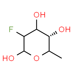 ChemSpider 2D Image | 2,6-Dideoxy-2-fluoro-D-glycero-hexopyranose | C6H11FO4