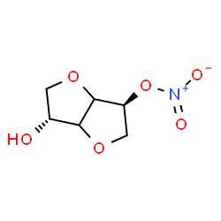 ChemSpider 2D Image | 1,4:3,6-Dianhydro-2-O-nitro-D-erythro-hexitol | C6H9NO6