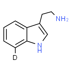 ChemSpider 2D Image | 2-[(7-~2~H)-1H-Indol-3-yl]ethanamine | C10H11DN2