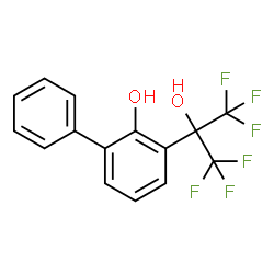 ChemSpider 2D Image | 3-(1,1,1,3,3,3-Hexafluoro-2-hydroxy-2-propanyl)-2-biphenylol | C15H10F6O2