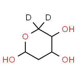 ChemSpider 2D Image | 2-Deoxy(5,5-~2~H_2_)pentopyranose | C5H8D2O4