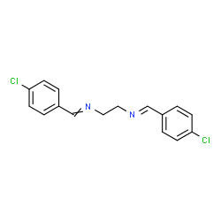 ChemSpider 2D Image | (E)-N,N'-1,2-Ethanediylbis[1-(4-chlorophenyl)methanimine] | C16H14Cl2N2