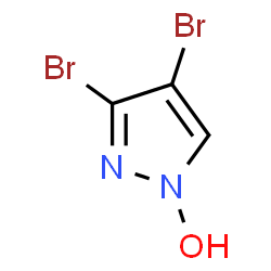 ChemSpider 2D Image | 3,4-Dibromo-1H-pyrazol-1-ol | C3H2Br2N2O