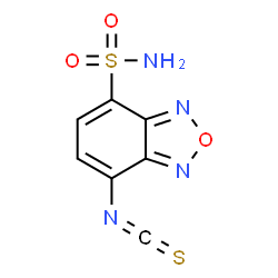 ChemSpider 2D Image | 7-Isothiocyanato-2,1,3-benzoxadiazole-4-sulfonamide | C7H4N4O3S2