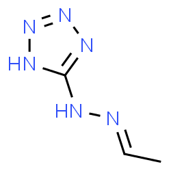 ChemSpider 2D Image | 5-[(2E)-2-Ethylidenehydrazino]-1H-tetrazole | C3H6N6