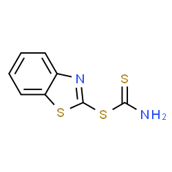 ChemSpider 2D Image | 1,3-Benzothiazol-2-yl carbamodithioate | C8H6N2S3