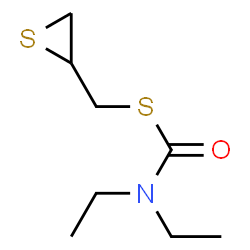 ChemSpider 2D Image | S-(2-Thiiranylmethyl) diethylcarbamothioate | C8H15NOS2