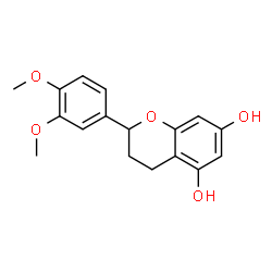 ChemSpider 2D Image | 2-(3,4-Dimethoxyphenyl)-5,7-chromanediol | C17H18O5