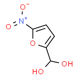 ChemSpider 2D Image | (5-Nitro-2-furyl)methanediol | C5H5NO5