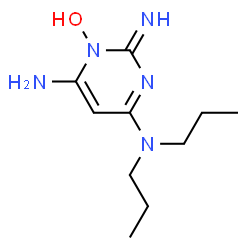 ChemSpider 2D Image | 6-Amino-4-(dipropylamino)-2-imino-1(2H)-pyrimidinol | C10H19N5O