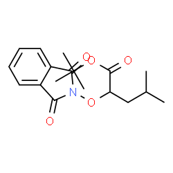 ChemSpider 2D Image | 2-Methyl-2-propanyl 2-[(1,3-dioxo-1,3-dihydro-2H-isoindol-2-yl)oxy]-4-methylpentanoate | C18H23NO5