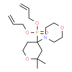 ChemSpider 2D Image | Diallyl [2,2-dimethyl-4-(4-morpholinyl)tetrahydro-2H-pyran-4-yl]phosphonate | C17H30NO5P
