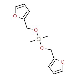 ChemSpider 2D Image | Bis(2-furylmethoxy)(dimethyl)silane | C12H16O4Si