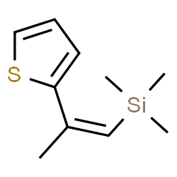 ChemSpider 2D Image | Trimethyl[(1Z)-2-(2-thienyl)-1-propen-1-yl]silane | C10H16SSi