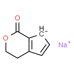 ChemSpider 2D Image | Sodium 1-oxo-1,3,4,7-tetrahydrocyclopenta[c]pyran-7-ide | C8H7NaO2