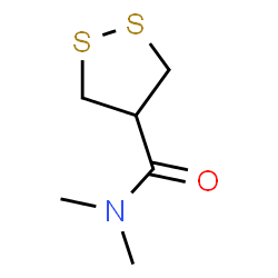 ChemSpider 2D Image | N,N-Dimethyl-1,2-dithiolane-4-carboxamide | C6H11NOS2