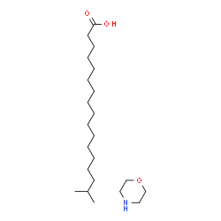 ChemSpider 2D Image | 16-Methylheptadecanoic acid - morpholine (1:1) | C22H45NO3