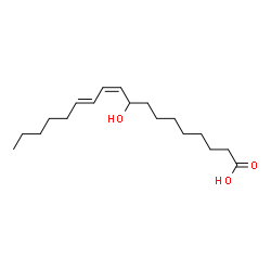 ChemSpider 2D Image | (10Z,12E)-9-Hydroxy-10,12-octadecadienoic acid | C18H32O3
