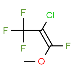 ChemSpider 2D Image | (1Z)-2-Chloro-1,3,3,3-tetrafluoro-1-methoxy-1-propene | C4H3ClF4O