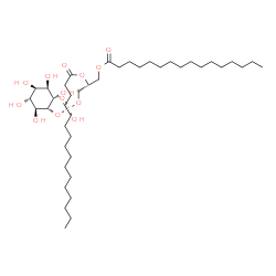 ChemSpider 2D Image | (2R)-3-[(Hydroxy{[(1S,2S,3R,4R,5R,6S)-2,3,4,5,6-pentahydroxycyclohexyl]oxy}phosphoryl)oxy]-1,2-propanediyl dihexadecanoate | C41H79O13P
