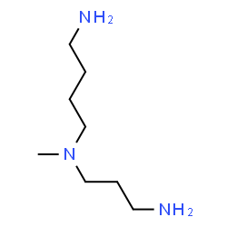 ChemSpider 2D Image | N-(3-Aminopropyl)-N-methyl-1,4-butanediamine | C8H21N3
