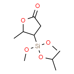ChemSpider 2D Image | 4-[Isopropoxy(dimethoxy)silyl]-5-methyldihydro-2(3H)-furanone | C10H20O5Si