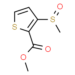 ChemSpider 2D Image | Methyl 3-(methylsulfinyl)-2-thiophenecarboxylate | C7H8O3S2