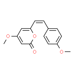 ChemSpider 2D Image | 4-Methoxy-6-[(Z)-2-(4-methoxyphenyl)vinyl]-2H-pyran-2-one | C15H14O4