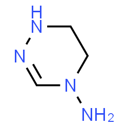 ChemSpider 2D Image | 5,6-Dihydro-1,2,4-triazin-4(1H)-amine | C3H8N4