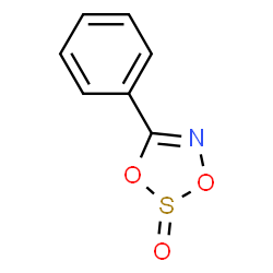 ChemSpider 2D Image | 5-Phenyl-1,3,2,4-dioxathiazole 2-oxide | C7H5NO3S