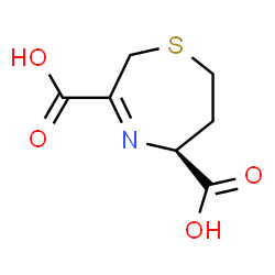 ChemSpider 2D Image | (5S)-2,5,6,7-Tetrahydro-1,4-thiazepine-3,5-dicarboxylic acid | C7H9NO4S