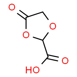 ChemSpider 2D Image | 4-Oxo-1,3-dioxolane-2-carboxylic acid | C4H4O5