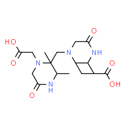 ChemSpider 2D Image | 2,2'-(1,2-Ethanediylbis{[2-(isopropylamino)-2-oxoethyl]imino})diacetic acid | C16H30N4O6