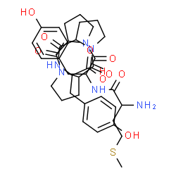 ChemSpider 2D Image | Methionyltyrosylprolylprolylprolyltyrosine | C38H50N6O9S