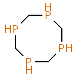 ChemSpider 2D Image | 1,3,5,7-Tetraphosphocane | C4H12P4