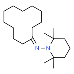 ChemSpider 2D Image | N-(2,2,6,6-Tetramethyl-1-piperidinyl)cyclododecanimine | C21H40N2