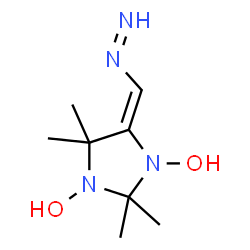 ChemSpider 2D Image | (5E)-5-(Diazenylmethylene)-2,2,4,4-tetramethyl-1,3-imidazolidinediol | C8H16N4O2
