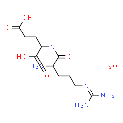 ChemSpider 2D Image | N~5~-(Diaminomethylene)ornithylglutamic acid hydrate (1:1) | C11H23N5O6