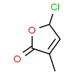 ChemSpider 2D Image | 5-Chloro-3-methyl-2(5H)-furanone | C5H5ClO2