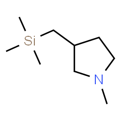 ChemSpider 2D Image | 1-Methyl-3-[(trimethylsilyl)methyl]pyrrolidine | C9H21NSi