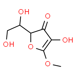 ChemSpider 2D Image | Methyl hex-1-enofuranosid-3-ulose | C7H10O6