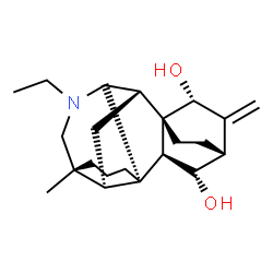 ChemSpider 2D Image | (5alpha,7beta,11beta,15beta,20R)-21-Ethyl-4-methyl-7,20-cycloatid-16-ene-11,15-diol | C22H33NO2