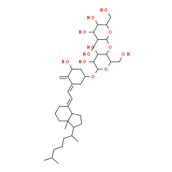 ChemSpider 2D Image | (5E,7E)-1-Hydroxy-9,10-secocholesta-5,7,10-trien-3-yl 4-O-hexopyranosylhexopyranoside | C39H64O12