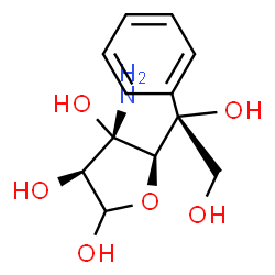 ChemSpider 2D Image | 3-C-Amino-5-C-phenyl-D-altrofuranose | C12H17NO6