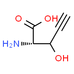 ChemSpider 2D Image | (3xi)-2-Amino-2,4,5-trideoxy-L-glycero-pent-4-ynonic acid | C5H7NO3