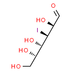 ChemSpider 2D Image | 3-Deoxy-3-iodo-D-allose | C6H11IO5