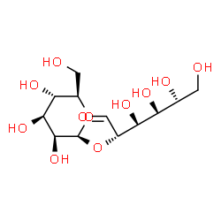 ChemSpider 2D Image | 2-O-beta-D-Mannopyranosyl-D-mannose | C12H22O11