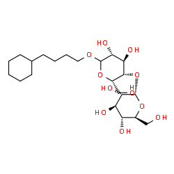 ChemSpider 2D Image | 4-Cyclohexylbutyl 4-O-alpha-L-glucopyranosyl-L-idopyranoside | C22H40O11