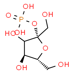 ChemSpider 2D Image | (3xi)-2-O-Phosphono-beta-D-erythro-hex-2-ulofuranose | C6H13O9P