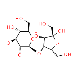 ChemSpider 2D Image | 4-O-beta-D-Glucopyranosyl-beta-D-tagatofuranose | C12H22O11